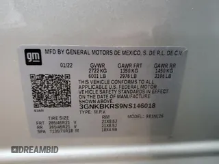 2022 Chevrolet Blazer RS z VIN 3GNKBKRS9NS146018, wystawiony jako Copart lot #82160704 z przebiegiem 27 919 mil mil oraz Czysty tytuł • Clean title. Historia ofert i sprzedaży dostępna na DreamBid. Obrazek 15.