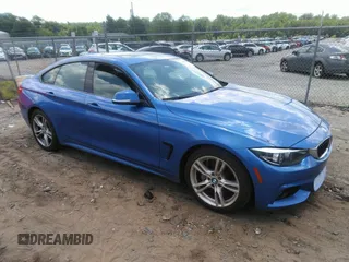 2018 BMW 4 Series 430i z VIN WBA4J1C5XJBM11534, wystawiony jako IAAI lot #42635340 z przebiegiem 76 940 mil mil oraz . Historia ofert i sprzedaży dostępna na DreamBid. Obrazek 1.