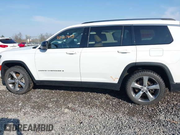 2021 Jeep Grand Cherokee Limited z VIN 1C4RJKBG2M8169342, wystawiony jako IAAI lot #42007413 z przebiegiem 106 665 mil mil oraz . Historia ofert i sprzedaży dostępna na DreamBid. Obrazek 6.