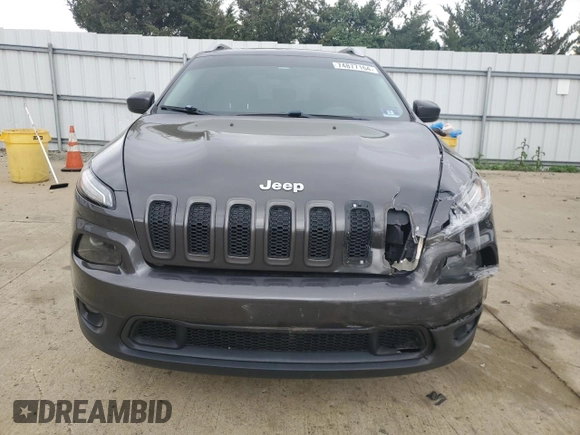 2014 Jeep Cherokee Altitude with VIN 1C4PJMCSXEW206494, listed as a Copart auction lot 74877164 with 183,549 mi miles and Salvage Title. Bid and sale history available at carsss.com. Image 5.