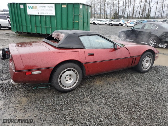 1986 Chevrolet Corvette with VIN 1G1YY6784G5900934, listed as a Copart auction lot 84873224 with 103,341 mi miles and Salvage Title. Bid and sale history available at carsss.com. Image 3.