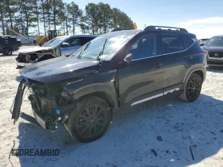 2022 Kia Seltos Nightfall with VIN KNDEUCA20N7292209, listed as a Copart auction lot 47687565 with 53,398 mi miles and Salvage Title. Bid and sale history available at carsss.com. Image 1.