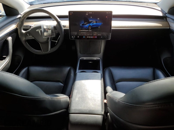 2022 Tesla Model 3 with VIN 5YJ3E1EA9NF288499, listed as a Copart auction lot 52202955 with 86,372 mi miles and Clean Title. Bid and sale history available at DreamBid. Image 8.