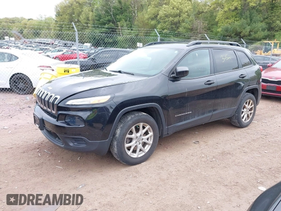 2016 Jeep Cherokee Sport with VIN 1C4PJMAB0GW175813, listed as a IAAI auction lot 42253052 with 98,840 mi miles and . Bid and sale history available at DreamBid. Image 2.