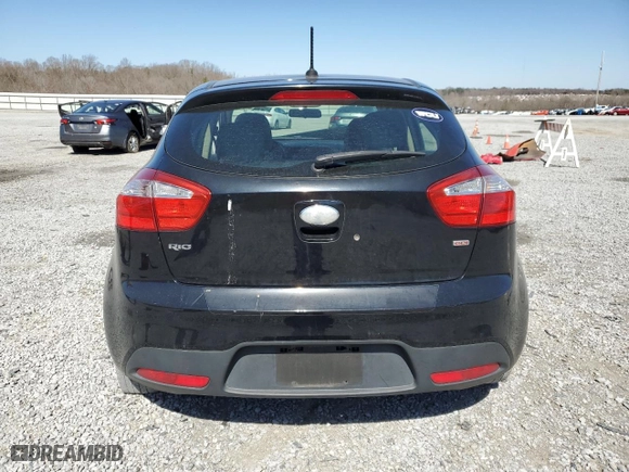 2013 Kia Rio LX with VIN KNADM5A30D6311763, listed as a Copart auction lot 48207175 with 125,114 mi miles and Salvage Title. Bid and sale history available at carsss.com. Image 6.