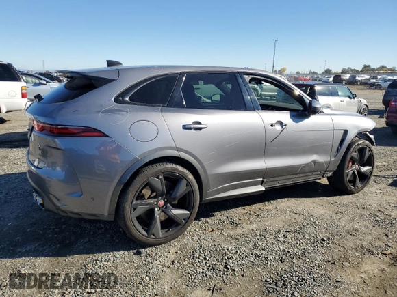 2021 Jaguar F-Pace SVR z VIN SADCZ2EE3MA681181, wystawiony jako Copart lot #82393414 z przebiegiem 21 895 mil mil oraz Szkoda całkowita • Salvage title. Historia ofert i sprzedaży dostępna na DreamBid. Obrazek 3.