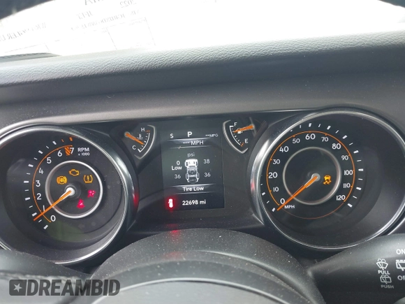 2022 Jeep Wrangler Unlimited Sport S with VIN 1C4HJXDG3NW155467, listed as a IAAI auction lot 41638650 with 22,698 mi miles and . Bid and sale history available at DreamBid. Image 7.