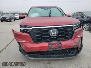 2023 Honda Pilot Elite with VIN 5FNYG1H87PB016383, listed as a Copart auction lot 43876635 with 0 mi miles and Salvage Title. Bid and sale history available at carsss.com. Image 5.