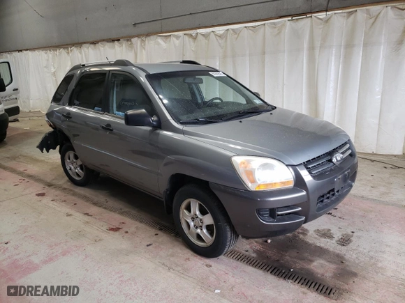 2007 Kia Sportage LX with VIN KNDJF724077380793, listed as a Copart auction lot 50289545 with 112,138 mi miles and Salvage Title. Bid and sale history available at carsss.com. Image 4.