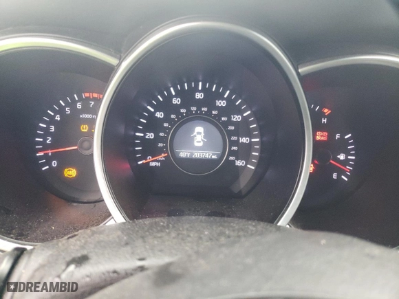 2014 Kia Optima EX with VIN 5XXGN4A77EG328301, listed as a Copart auction lot 43441085 with 203,747 mi miles and Salvage Title. Bid and sale history available at carsss.com. Image 9.