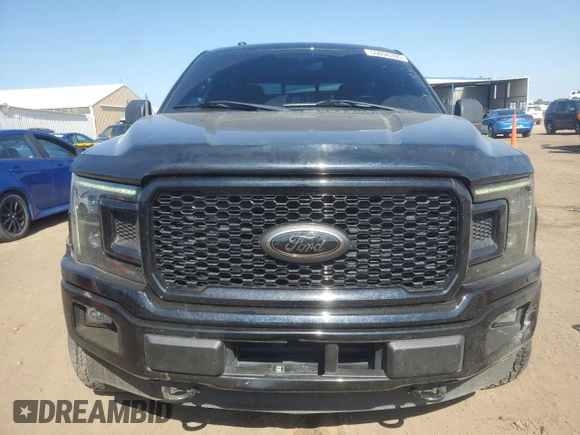 2018 Ford F-150 XL with VIN 1FTEW1EPXJFC53437, listed as a Copart auction lot 59896395 with 65,502 mi miles and Salvage title. Bid and sale history available at DreamBid. Image 5.