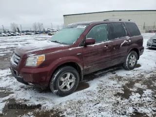2007 Honda Pilot EX with VIN 2HKYF18407H001466, listed as a Copart auction lot 49218785 with 263,341 mi miles and Salvage Title. Bid and sale history available at carsss.com. Image 1.