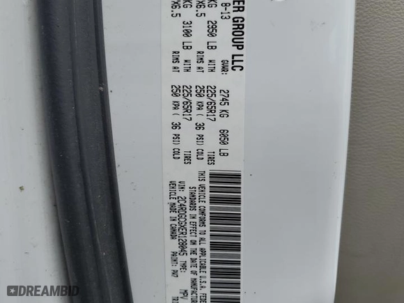 2014 Dodge Grand Caravan SXT with VIN 2C4RDGCGXER128045, listed as a Copart auction lot 50456195 with 173,770 mi miles and Clean Title. Bid and sale history available at carsss.com. Image 13.