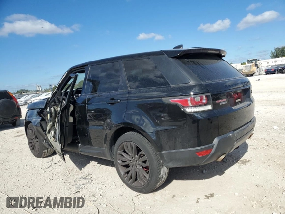 2017 Land Rover Range Rover Sport z VIN SALWR2FE8HA142075, wystawiony jako Copart lot #82588754 z przebiegiem 74 299 mil mil oraz Szkoda całkowita • Salvage title. Historia ofert i sprzedaży dostępna na DreamBid. Obrazek 2.
