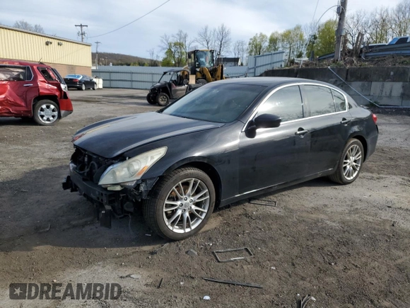 2010 Infiniti G37 x with VIN JN1CV6AR4AM250823, listed as a Copart auction lot 53845455 with 144,921 mi miles and Salvage Title. Bid and sale history available at carsss.com. Image 1.