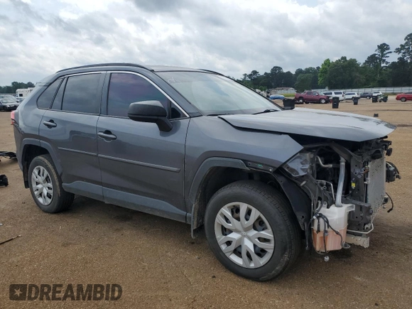 2019 Toyota RAV4 LE with VIN JTMH1RFV5KD027262, listed as a Copart auction lot 53493345 with 122,617 mi miles and Salvage title. Bid and sale history available at DreamBid. Image 4.
