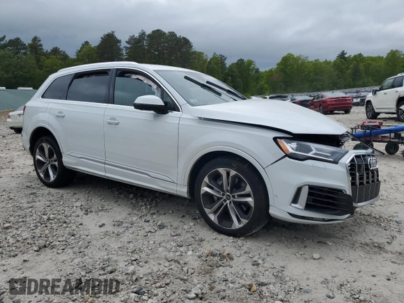 2023 Audi Q7 Premium Plus with VIN WA1LXBF72PD008932, listed as a Copart auction lot 57758555 with Not provided miles and Salvage title. Bid and sale history available at DreamBid. Image 4.
