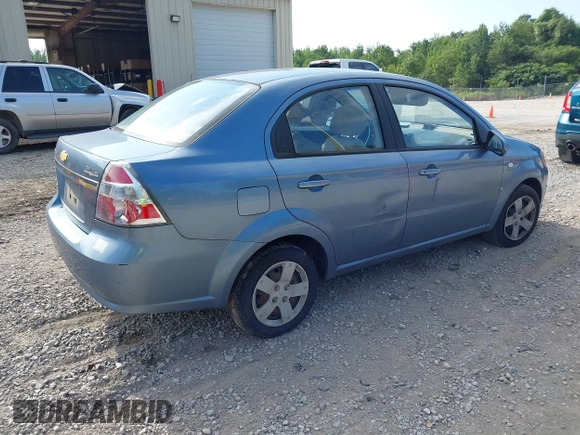 2007 Chevrolet Aveo LS with VIN KL1TD56677B048076, listed as a IAAI auction lot 42703159 with 68,183 mi miles and . Bid and sale history available at DreamBid. Image 4.