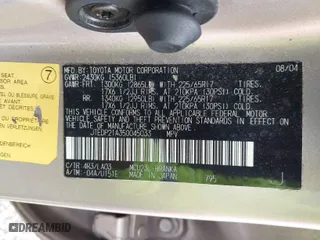 2005 Toyota Highlander with VIN JTEDP21A350045033, listed as a IAAI auction lot 42042508 with 255,566 mi miles. Bid and sale history available at carsss.com. Image 9.