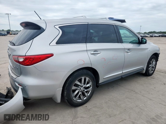 2014 Infiniti QX60 with VIN 5N1AL0MM1EC552553, listed as a Copart auction lot 63285785 with 174,041 mi miles and Salvage title. Bid and sale history available at DreamBid. Image 3.