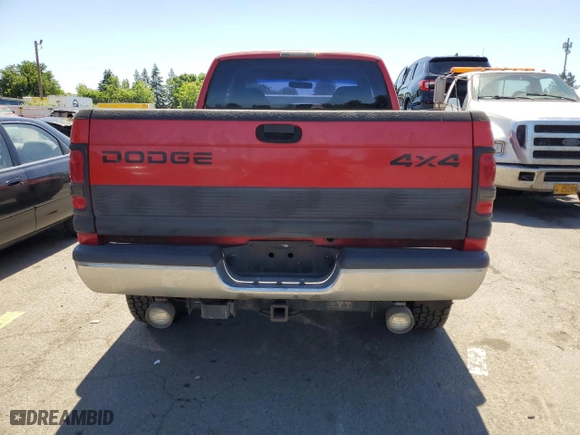 1999 Dodge Ram 2500 with VIN 1B7KF23WXXJ543539, listed as a Copart auction lot 58572814 with 167,808 mi miles and Clean Title. Bid and sale history available at carsss.com. Image 6.