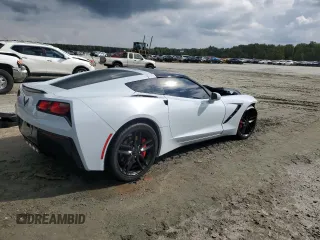 2019 Chevrolet Corvette 1LT with VIN 1G1YB2D72K5113706, listed as a Copart auction lot 71842584 with 0 mi miles and Salvage Title. Bid and sale history available at carsss.com. Image 3.
