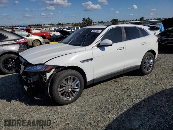 2017 Jaguar F-PACE 20d Prestige with VIN SADCK2BN8HA096143, listed as a Copart auction lot 48327504 with 103,266 mi miles and Clean Title. Bid and sale history available at carsss.com. Image 1.