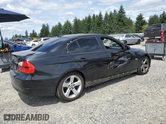 2008 BMW 3 Series 328xi with VIN WBAVC73588KP39496, listed as a Copart auction lot 62034915 with 128,368 mi miles and Salvage title. Bid and sale history available at DreamBid. Image 3.