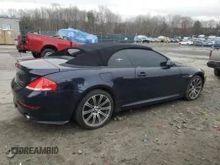 2008 BMW 6 Series 650i with VIN WBAEB53588CX62164, listed as a Copart auction lot 48530875 with 168,958 mi miles and Salvage Title. Bid and sale history available at carsss.com. Image 3.
