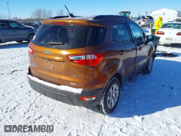 2018 Ford EcoSport SE with VIN MAJ3P1TE6JC217595, listed as a IAAI auction lot 41578372 with 133,368 mi miles and . Bid and sale history available at DreamBid. Image 4.