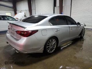 2020 Infiniti Q50 Luxe with VIN JN1EV7AP3LM200611, listed as a Copart auction lot 60059815 with 80,678 mi miles and Salvage title. Bid and sale history available at DreamBid. Image 3.