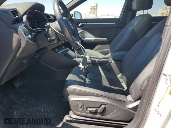 2020 Audi Q3 S line Premium with VIN WA1DECF36L1016976, listed as a Copart auction lot 49658255 with 15,404 mi miles and Salvage Title. Bid and sale history available at carsss.com. Image 7.