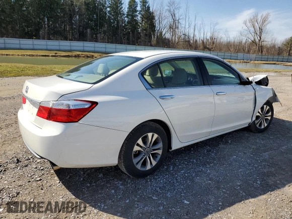 2015 Honda Accord Sedan LX with VIN 1HGCR2F3XFA220802, listed as a Copart auction lot 49339125 with Not Provided miles and Salvage Title. Bid and sale history available at carsss.com. Image 3.