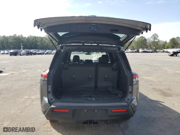 2024 Nissan Pathfinder SV with VIN 5N1DR3BD0RC227124, listed as a Copart auction lot 45140885 with 19,989 mi miles and Salvage Title. Bid and sale history available at carsss.com. Image 6.