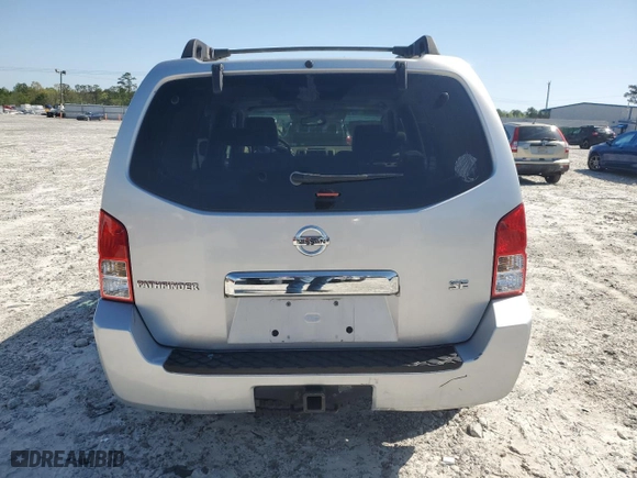 2005 Nissan Pathfinder XE with VIN 5N1AR18U25C741095, listed as a Copart auction lot 52459545 with 206,918 mi miles and Clean Title. Bid and sale history available at carsss.com. Image 6.