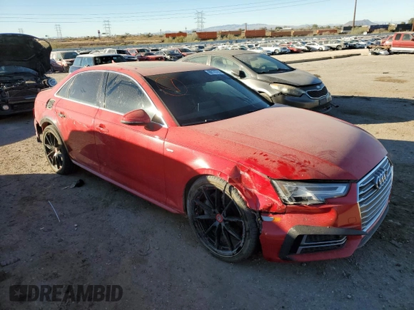2017 Audi A4 Premium Plus with VIN WAULNAF42HN013844, listed as a Copart auction lot 88176795 with 0 mi miles and Clean Title. Bid and sale history available at carsss.com. Image 4.