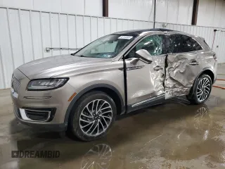 2019 Lincoln Nautilus Reserve with VIN 2LMPJ8LP5KBL42449, listed as a Copart auction lot 56153065 with 39,466 mi miles and Salvage title. Bid and sale history available at DreamBid. Image 1.