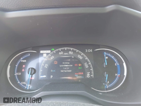 2024 Toyota RAV4 Hybrid LE with VIN 2T3UWRFV3RW210950, listed as a IAAI auction lot 41650143 with 18,005 mi miles and . Bid and sale history available at DreamBid. Image 7.