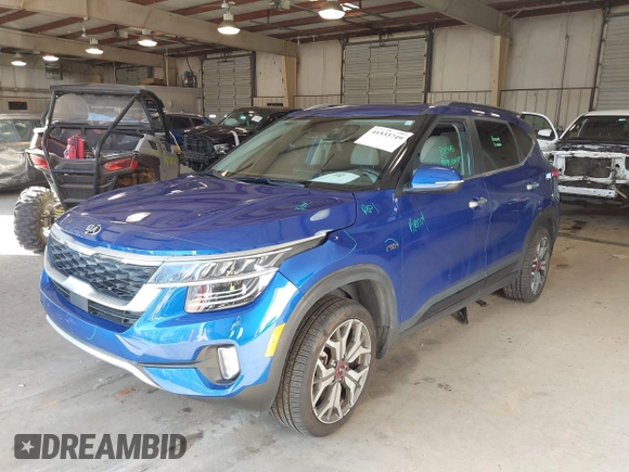 2021 Kia Seltos SX with VIN KNDETCA28M7154385, listed as a IAAI auction lot 41533749 with 34,973 mi miles. Bid and sale history available at carsss.com. Image 17.