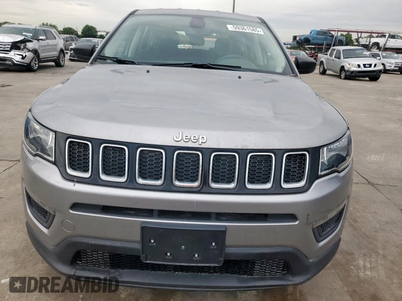 2021 Jeep Compass Sport с VIN 3C4NJCABXMT560301, выставлен на аукционе Copart как лот 59361585 с пробегом 14 872 миль миль и Списание • Salvage title. История ставок и продаж доступна на DreamBid. Изображение 5.
