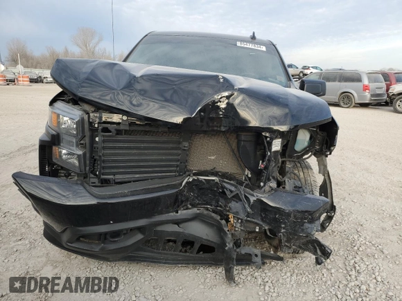 2021 Chevrolet Silverado 1500 Custom with VIN 1GCPYBEK9MZ394709, listed as a Copart auction lot 85477834 with 38,313 mi miles and Salvage Title. Bid and sale history available at DreamBid. Image 5.
