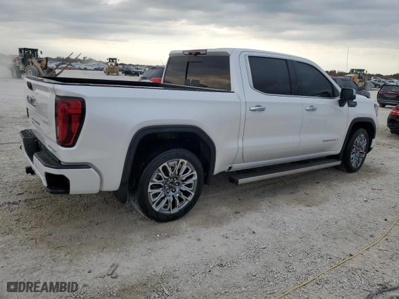 2023 GMC Sierra 1500 Denali Ultimate with VIN 1GTUUHEL8PZ158597, listed as a Copart auction lot 75350714 with 63,803 mi miles and Non Repairable. Bid and sale history available at carsss.com. Image 3.