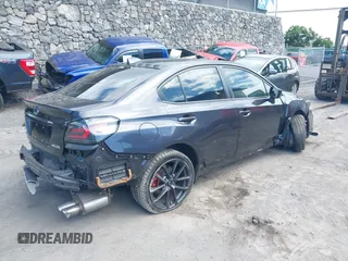 2018 Subaru WRX Premium with VIN JF1VA1B65J9828218, listed as a IAAI auction lot 40550359 with 50,189 mi miles. Bid and sale history available at carsss.com. Image 4.