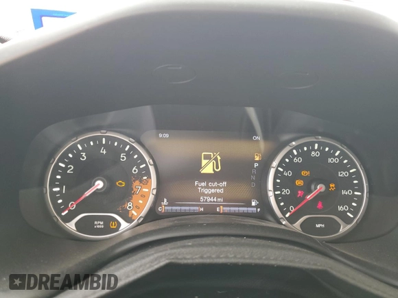 2016 Jeep Renegade Trailhawk with VIN ZACCJBCT1GPD85729, listed as a Copart auction lot 51624705 with 57,944 mi miles and Salvage Title. Bid and sale history available at carsss.com. Image 9.