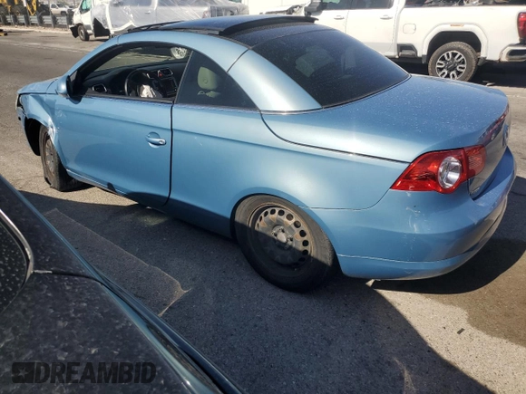 2007 Volkswagen Eos 3.2L with VIN WVWDB71F67V032777, listed as a Copart auction lot 53684035 with 98,537 mi miles and Salvage Title. Bid and sale history available at DreamBid. Image 2.
