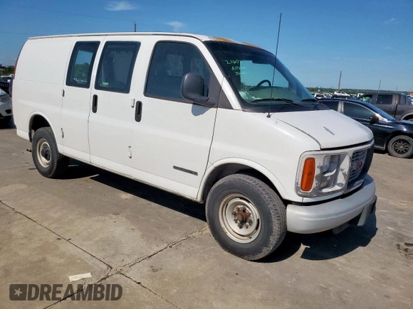 2000 GMC Savana z VIN 1GTHG35R8Y1229622, wystawiony jako Copart lot #59042745 z przebiegiem 85 409 mil mil oraz Szkoda całkowita • Salvage title. Historia ofert i sprzedaży dostępna na DreamBid. Obrazek 4.