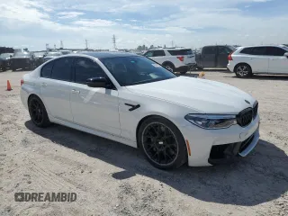 2020 BMW M5 Competition with VIN WBSJF0C0XLCD33495, listed as a Copart auction lot 69428704 with 32,921 mi miles and Salvage Title. Bid and sale history available at carsss.com. Image 4.