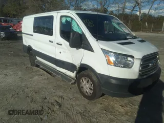 2019 Ford Transit with VIN 1FTYR1YM2KKB52357, listed as a IAAI auction lot 41229857 with 308,052 mi miles. Bid and sale history available at carsss.com. Image 1.