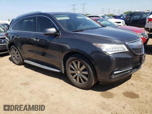 2016 Acura MDX w/Advance with VIN 5FRYD4H93GB001669, listed as a Copart auction lot 54585244 with 159,429 mi miles and Salvage Title. Bid and sale history available at carsss.com. Image 4.
