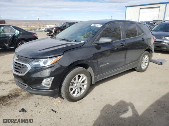2020 Chevrolet Equinox LS with VIN 2GNAXSEV0L6272129, listed as a Copart auction lot 89221415 with 0 mi miles and Salvage Title. Bid and sale history available at carsss.com. Image 1.